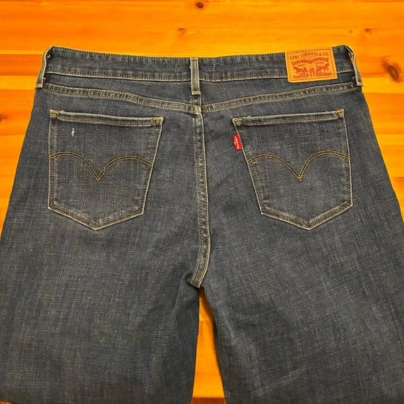 Levi's Distressed Blue 711 Skinny Jeans - Picture 3 of 8